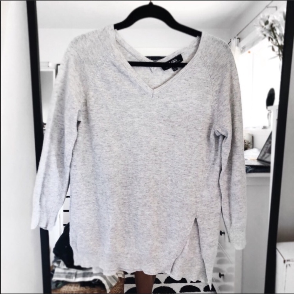 Lulus Light Gray Long Sleeve